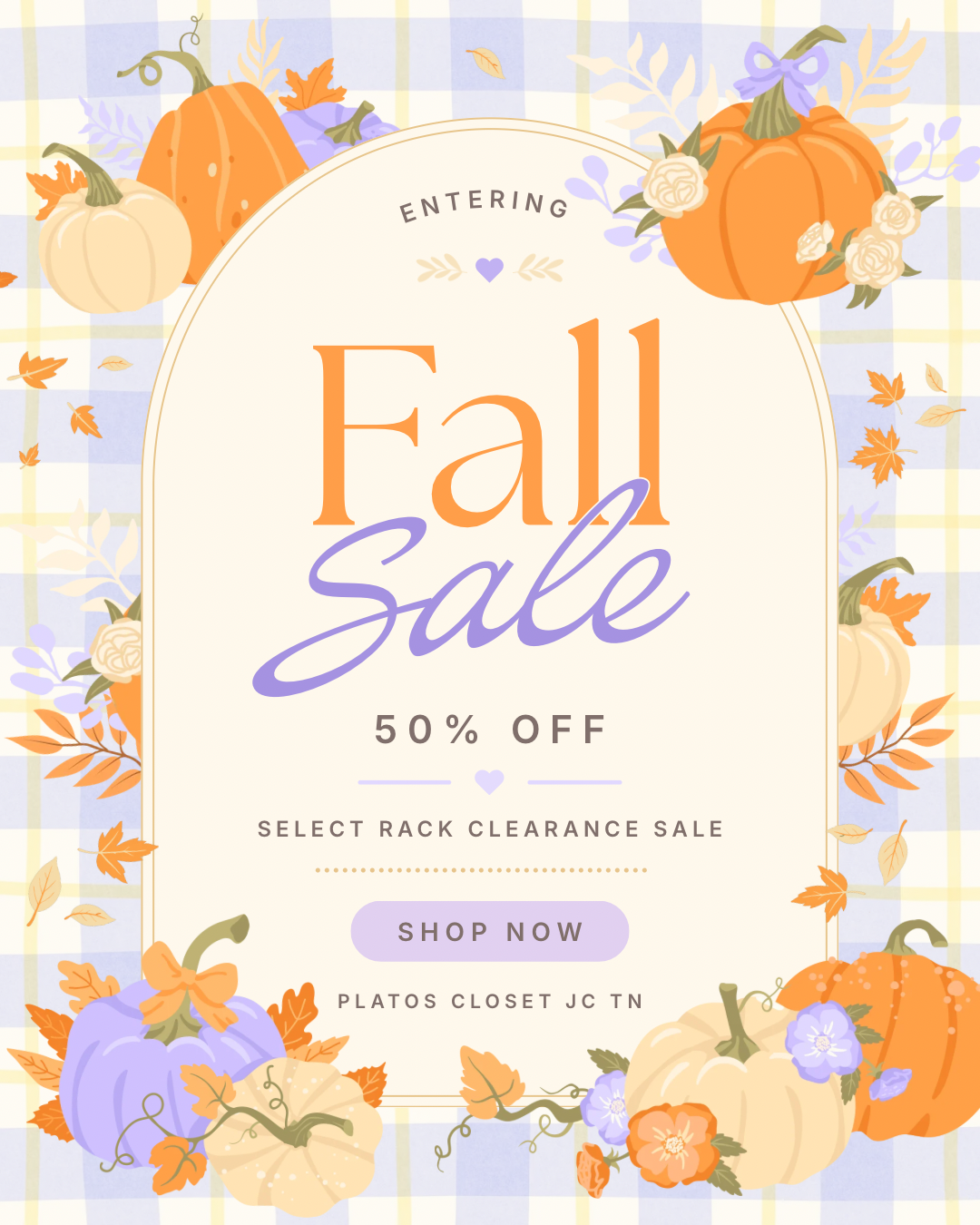 50% OFF CLEARANCE
